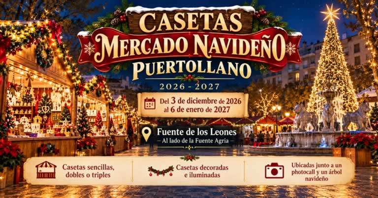 Mercado Navideño de Puertollano 2026-2027 – Casetas