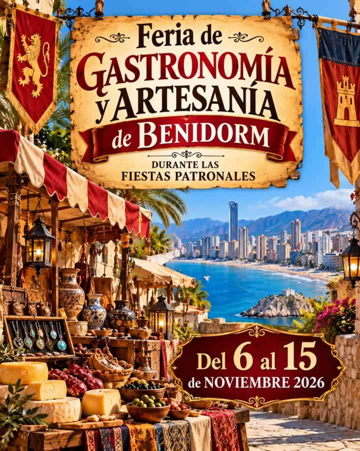 Feria de Gastronomía y Artesanía de Benidorm 2026, del 6 al 15 de noviembre