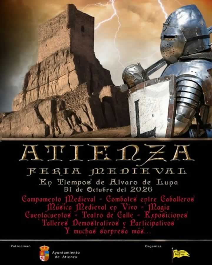 feria-medieval-atienza-cartel Mercado Medieval de Atienza 2026 (Guadalajara)