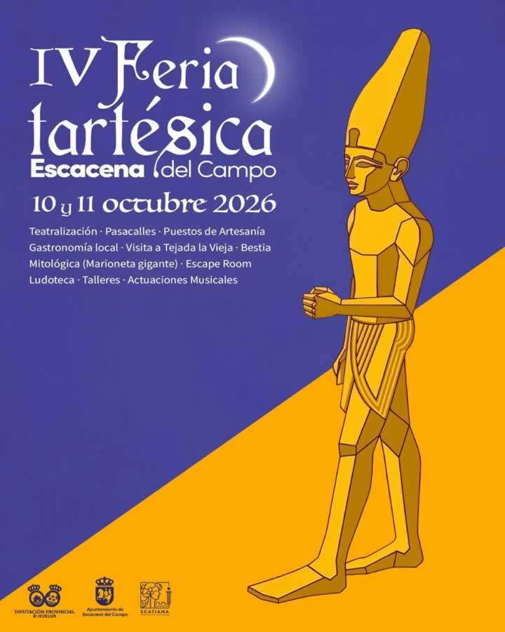 Mercado Tartésico de Escacena del Campo 2026 (Huelva) 4 feria tartesica escacena 2026 cartel