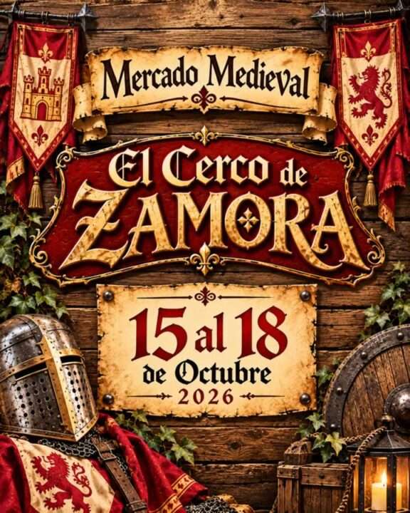 Mercado Medieval El Cerco de Zamora 2026, del 15 al 18 de octubre en el casco antiguo.