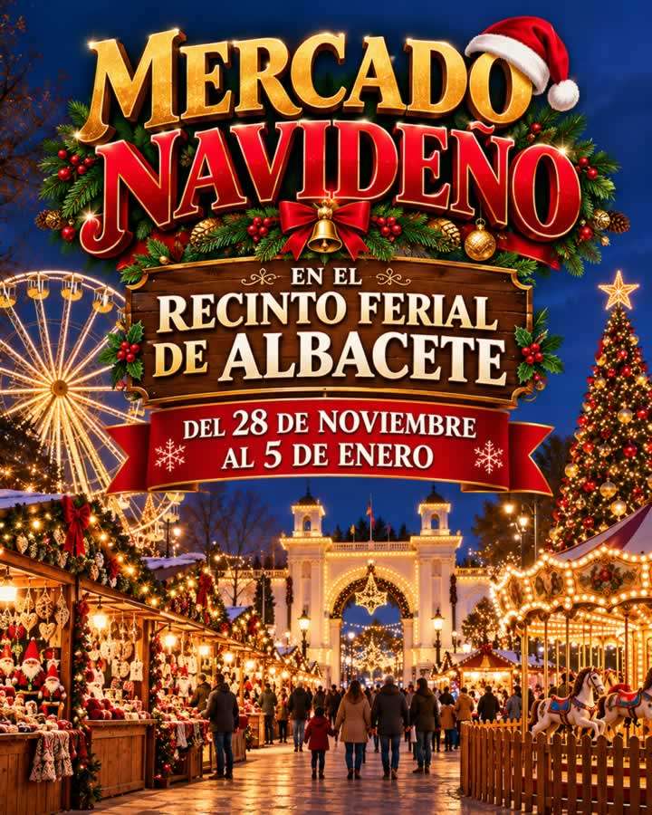 Mercado Navideño de Albacete 2026-2027 5 Mercado Navideño de Albacete 2026-2027 en el Recinto Ferial, del 28 de noviembre al 5 de enero