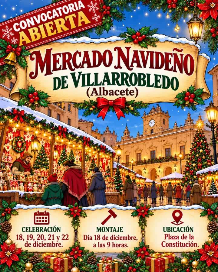 Mercado Navideño de Villarrobledo 2026 (Albacete)